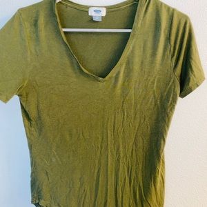 Old Navy Olive Green T Shirt